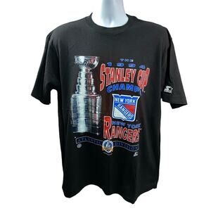 Starter Vintage 1994 New York Rangers Stanley cup Champion T-shirt Size L NWOT